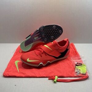 Nike Pole Vault Elite Track & Field Jumping Spikes Red Men Sz 12.5